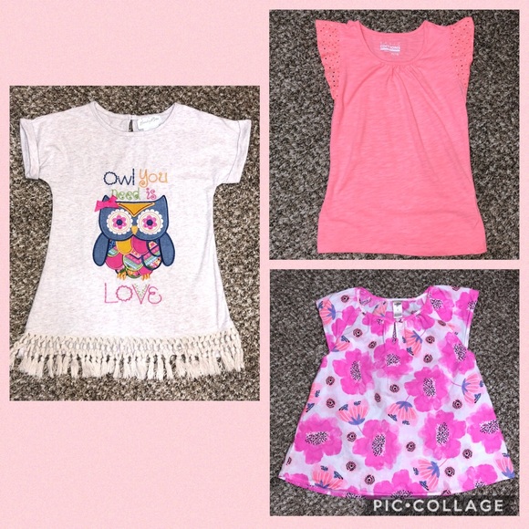 OshKosh B'gosh Other - Bundle of 3 Little Girl’s Shirts Top Size 7/8